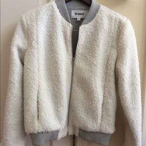 Faux fur bomber jacket size S